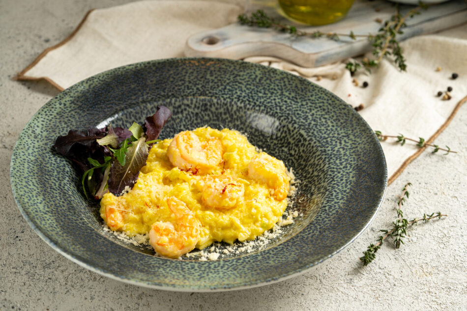 Risotto krevettidega